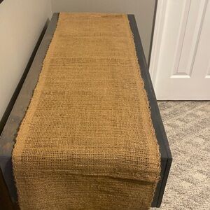 Used Burlap Table Runner